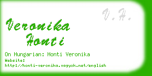 veronika honti business card